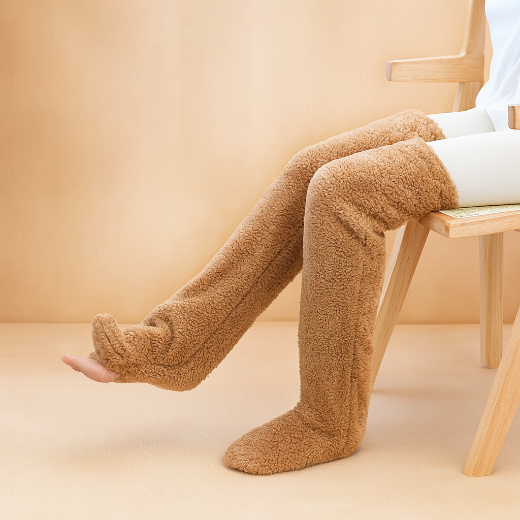 Ultra-Soft Stretch Fit Leg Socks